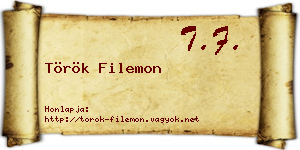 Török Filemon névjegykártya