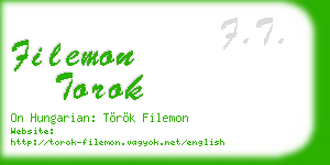 filemon torok business card