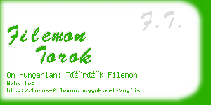 filemon torok business card